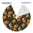 thumbnail image 2 of Lsque Halloween Skull Print Christmas Tree Skirt, Tree Skirt with Ties or Velcro, Perfect for Holiday Decorations, Halloween, and New Year-30", 2 of 7
