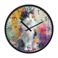 thumbnail image 2 of Voice Activated Clock with Glow Light 12 Inch Large Silent Wall Clock Battery Operated for Home Decor Charming Hairy Cat, 2 of 8