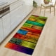 thumbnail image 3 of Alfombras y tapetes de cocina rústicos, felpudo antideslizante de 60 x 180 cm, lavable a máquina. Color del arco iris, 3 of 7