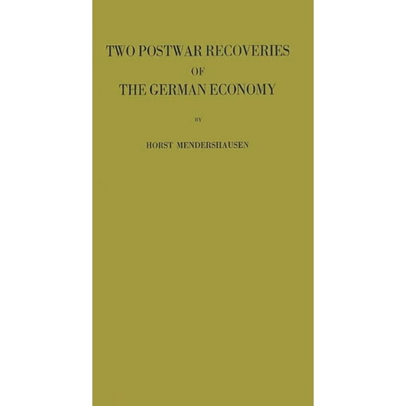Contributions in American Studies, No. 1 German Economics, Book 8, (Hardcover)