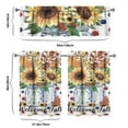 thumbnail image 6 of Fall Festival Tier Curtains Set of 3 Pumpkin Pattern Semi-Sheer Kitchen Window Treatment Panels, 6 of 6