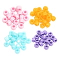 thumbnail image 2 of segolike 1200 Pcs Perles à Grand Trou Bricolage Perles en Forme de Baril Bracelets de Cheville Perles d'Artisanat, 2 of 9