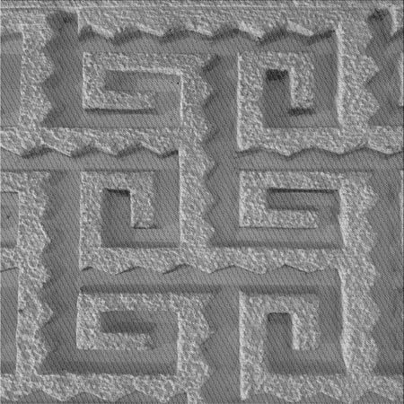 

Ahgly Company Indoor Square Patterned Ash Gray Area Rugs 8 Square
