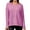 Plumeria Purple, variant on 90 Degree Women's Luxe Super Soft Crew Neck Long Sleeve Sweatshirt (Pear Green, S)