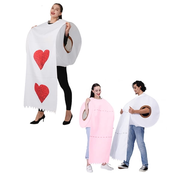 IAJDKMEK Halloween Costume Unisex Toilet Paper Outfit for Funny Party and Couples