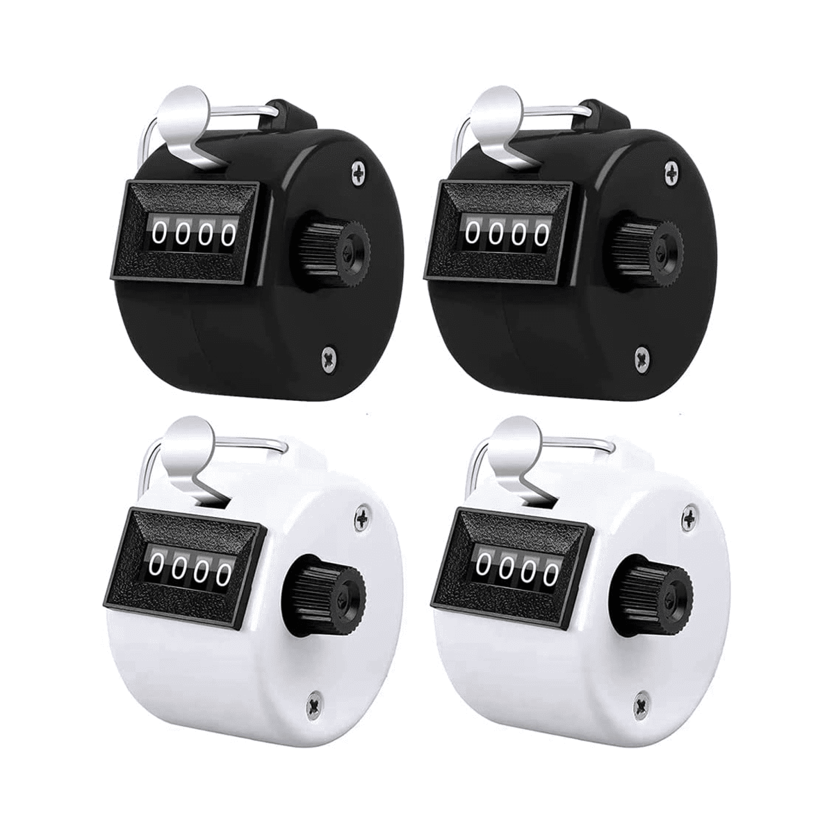 Pack of 4 Counter Clicker 4Digit Number Count,Handheld Mechanical