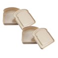 thumbnail image 1 of Oleegame 2 Pcs Boîtes à Collation pour Enfants pour l'École Contenants à Sandwich Réutilisables Pain Collation Repas Rangement Alimentaire en Plastique Boîtes à Pain Beige, 1 of 9