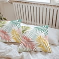 thumbnail image 6 of Throw Pillow Covers 16x16 Inch Set of 2, Watercolor Palm Leaves Waterproof Outdoor Pillow Covers, Summer Tropical Botanical Bohemia Decorative Cushion Pillowcases for Couch, Sofa, Bed, Garden, Patio, 6 of 9
