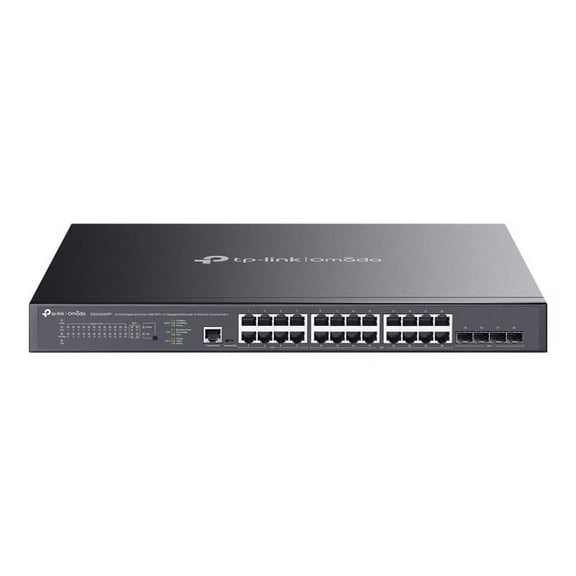 TP-Link 24-Port Gigabit and 4-Port 10GE SFP  L2  Managed Switch with 16-Port PoE  & 8-Port PoE   (sg3428xmpp)