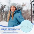thumbnail image 4 of Uxcell Down Jacket Repair Patch, Nylon Down Jacket Patch Kit Self Adhesive Repair Tape for Clothing Tent Green/Light Blue/Black, 4 of 7