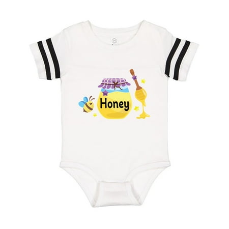 

Inktastic Sweet as Honey with Honey Jar and Bee Gift Baby Girl Bodysuit