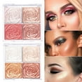 thumbnail image 3 of Professional Face Highlighter Makeup Facial Powder Waterproof Pigment Powder Palette, 3 of 5
