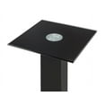 thumbnail image 2 of Monoprice Elements Speaker Stand - 28 Inch (Pair) With Cable Management, Strong Tempered Glass Base With Floor Spikes, 2 of 4