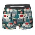 thumbnail image 6 of Men's Boxer Briefs, 1861 Stamp Pattern Soft Comfy Mens Underwear Boxer Briefs Breathable With Widen Waist, 6 of 7