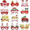 thumbnail image 2 of 2024 gafas de Navidad Santa Claus gafas de árbol de Navidad accesorios para fotomatón regalos para niños decoraciones de fiesta decoración de Año Nuevo, 2 of 4