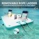 thumbnail image 5 of 5ft/6ft/8ft/10ft Floating Dock Water Platform, Multi-People Inflatable Floating Mat, Dock Platform for Lake/Boats/Island/Swimming Pool…, 5 of 5