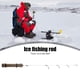 thumbnail image 4 of Caña de pescar en hielo de 41/50 cm, fibra de vidrio, caña de pescar en el mar, aparejos de Pesca (41 cm UL), 4 of 7