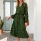 thumbnail image 1 of Vestido de manga larga de longitud media, vestido de leopardo con cuello alto y estampado de leopardo, vestido de manga larga para mujer, vestido de manga larga con tecnología avanzada, 1 of 6