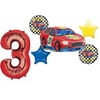 Race Car Theme 3rd Birthday Party Supplies Stock Car Balloon Bouquet Decorations