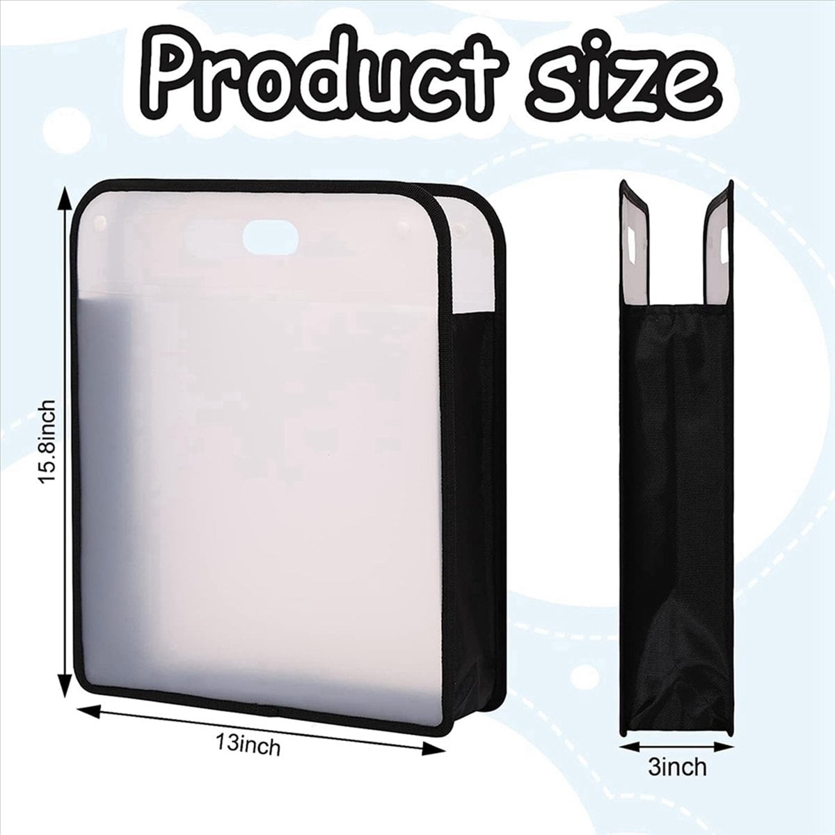 8Pcs Scrapbook Paper Storage,Paper Storage Organizer Transparent Scrapbook for 12X12 Paper,Scrapbook,Photos,Crafts Black