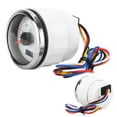 thumbnail image 2 of Universal Tacho Meter, Pointer Tachometer 9-30V 6K Stainless Steel With Red Backlight For Truck For Motorcycle For Ship, 2 of 8