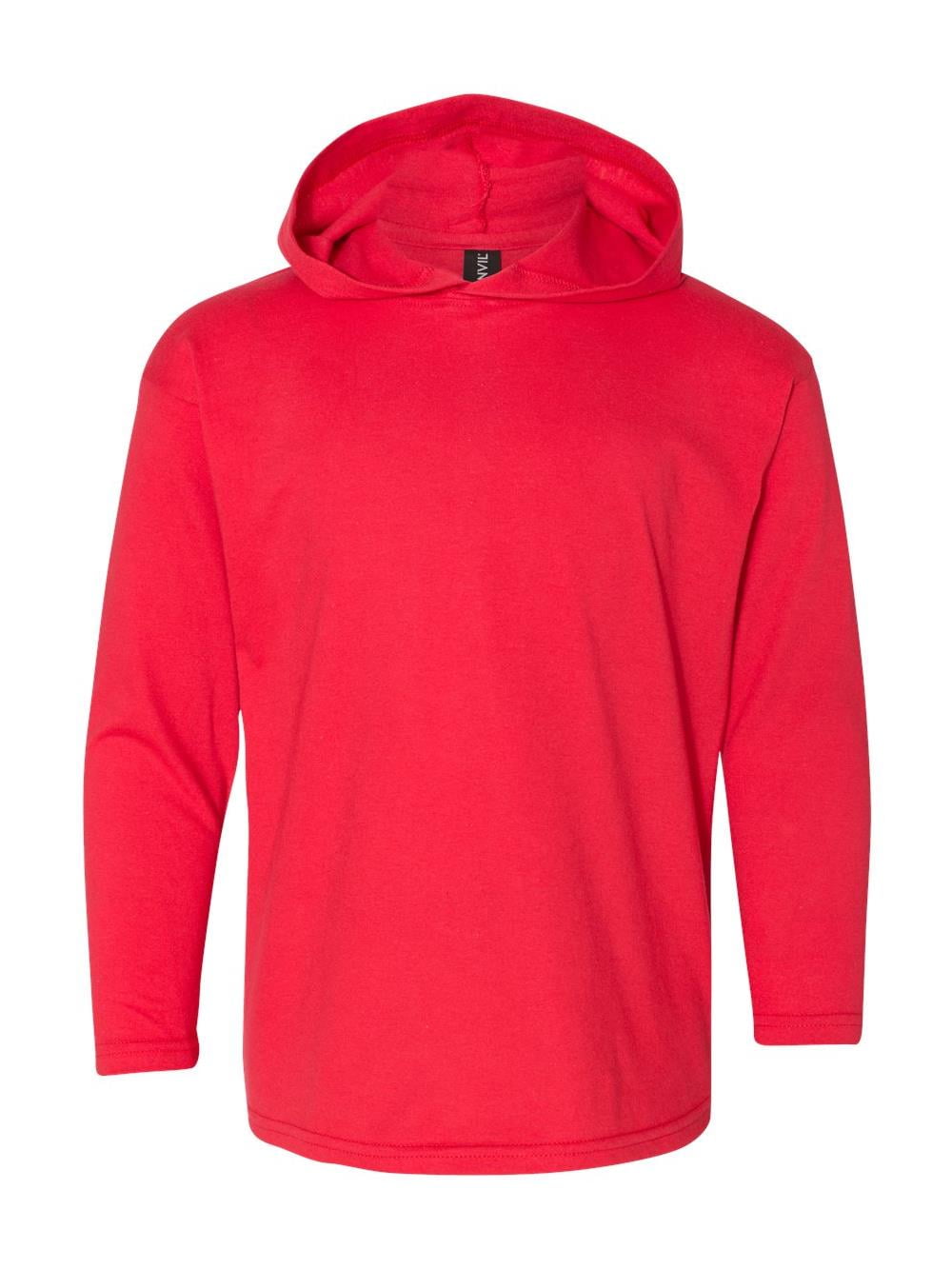Anvil Youth Boys and Girls Long Sleeve Hooded T-Shirt 987B