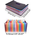 thumbnail image 5 of A4 accordion folder assortment, 24 compartment pocket binder, expandable document holder, 5 of 5