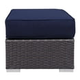 thumbnail image 2 of LexMod Sojourn Outdoor Patio Ottoman, Sunbrella Canvas Navy'), 2 of 5