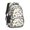 Crane and Mixer White Pattern, variant on Excavator and Helmet White Pattern 16.9 Inch Lightweight School Bag, Cute Multi-Pocket Backpack with Padded Back for Daily Use