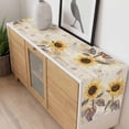 thumbnail image 4 of Yellow Sunflowers Table Runner - 120 Inch Long, Kitchen Dining Table Runner Dresser Scarves, Vintage Flowers Leaves Butterfly Plants Farmhouse Decor for Coffee Tables Wedding Party Banquet, 4 of 8