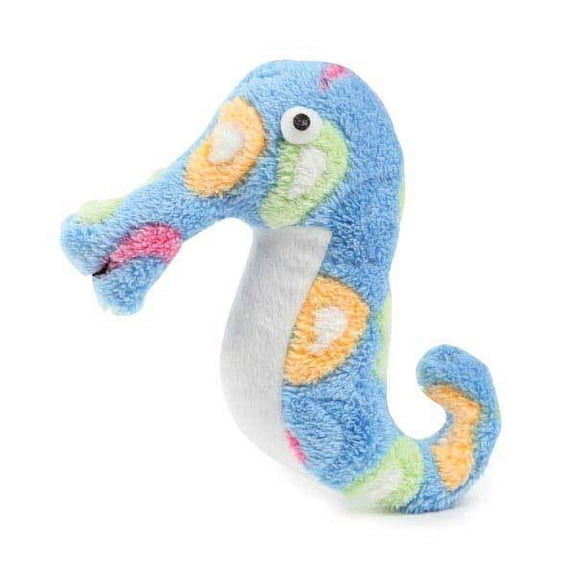 Sea Charmers Dog Toys Ocean Creature Squeak Toy Seahorse Fish Stingray Sets Too (Blue Sea Horse)