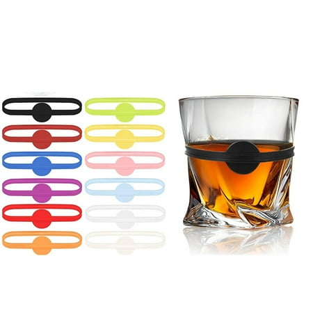 

LASHALL KITCHEN Silicone Wine Cup Glass Markers Party Goblet Wine Drinking Cup Marking Tags(Buy 2 Receive 3)