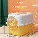thumbnail image 2 of Fully Enclosed Cat Litter Box Splash-Proof Pet Cleaning Kitten Potty Toilet Plastic Toilet Tray Cat Litter Box Odor Isolation ShopWise Round, 2 of 6