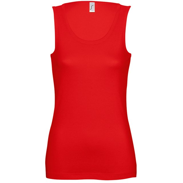SOLS- Camiseta de tirantes Jane para chica/mujer (Rojo)