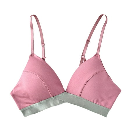 

MPWEGNP Women Underwear Ultra Thin Push Up Colorblock French Bra