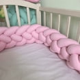 thumbnail image 3 of Almohada de nudo largo con cuatro hebras tejidas danesas para decoración de barandilla de cama infantil, 3 of 6