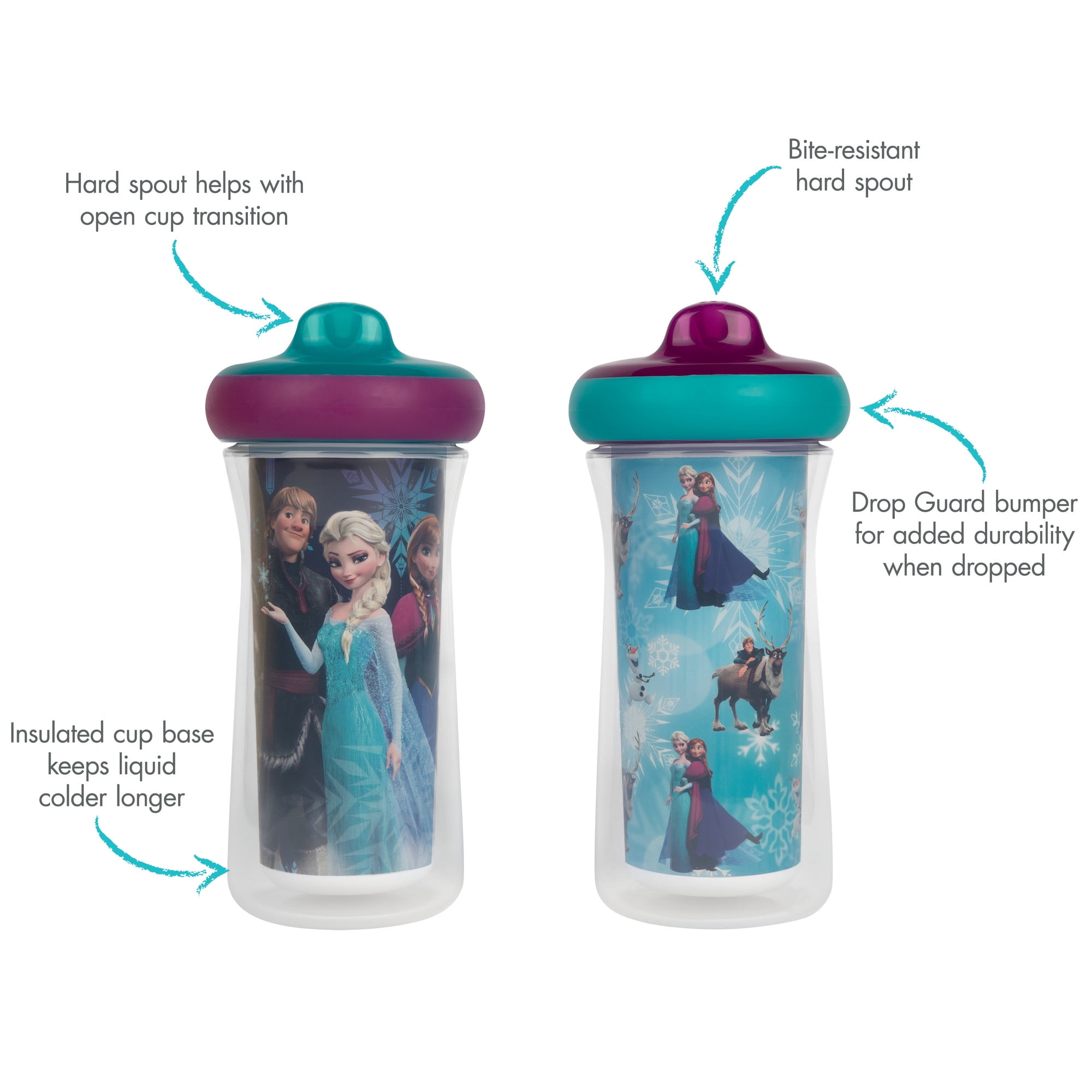 Kiddy Cup Toddler Cup Frozen No Spill Active Toddler Sippy Cup for