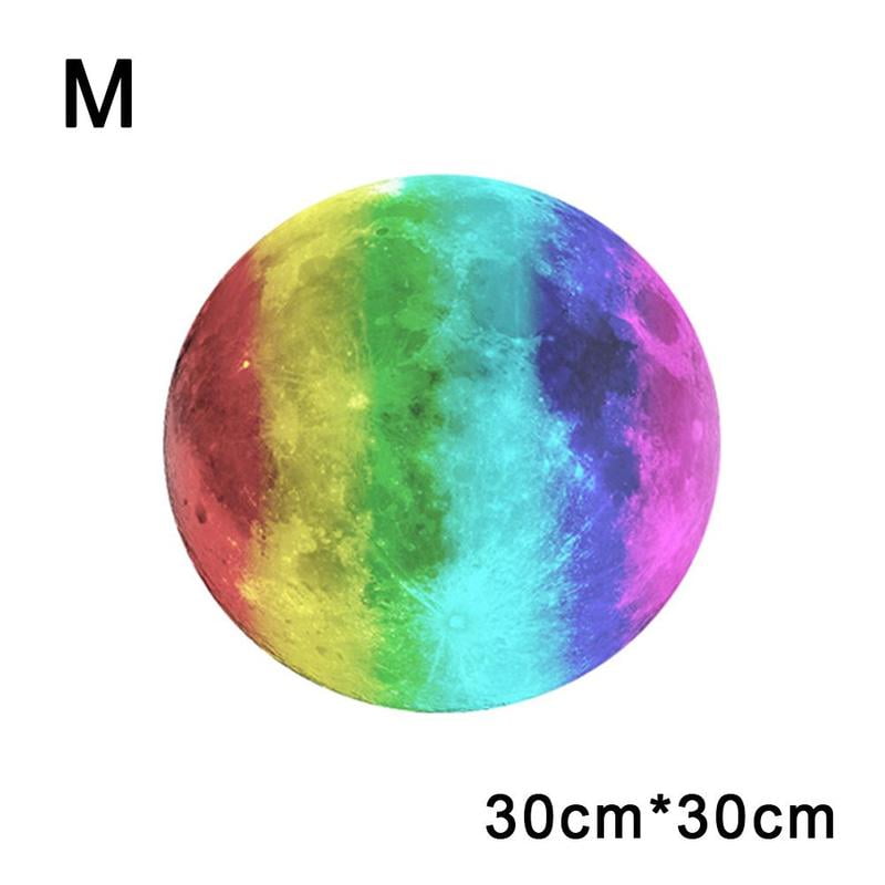 3D Wall Sticker Glow In The Dark Moon Luminous DIY Decals Stickers Home