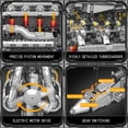 thumbnail image 4 of Kit de modelos de motor V8 biturbo Mould King con batería 2899 piezas, 4 of 6