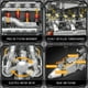 thumbnail image 4 of Kit de modelos de motor V8 biturbo Mould King con batería 2899 piezas, 4 of 6