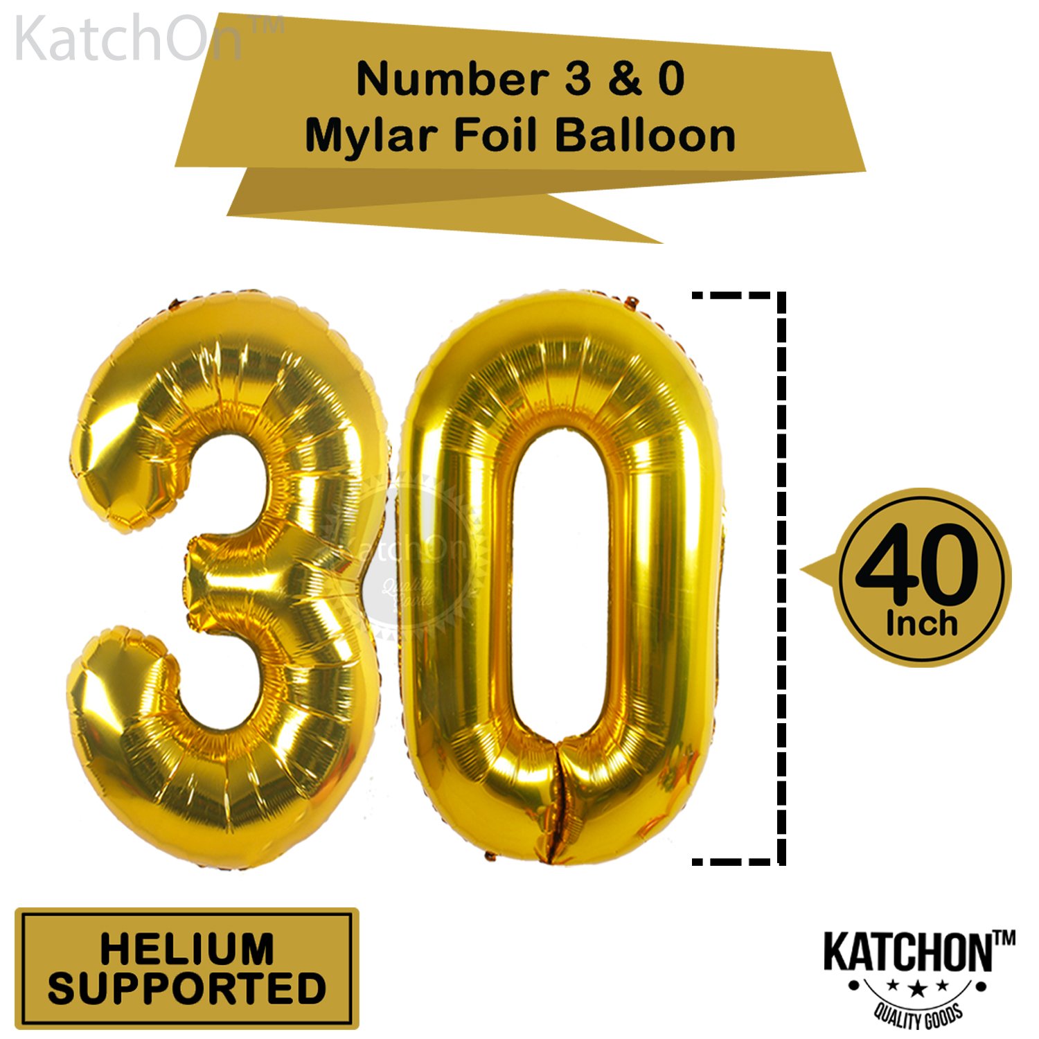 30th Birthday Party Decorations KIT - Happy Birthday Banner, 30th Gold ...