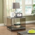 thumbnail image 2 of Coaster Table d'Appoint en Bois et Verre en Gris, 2 of 3