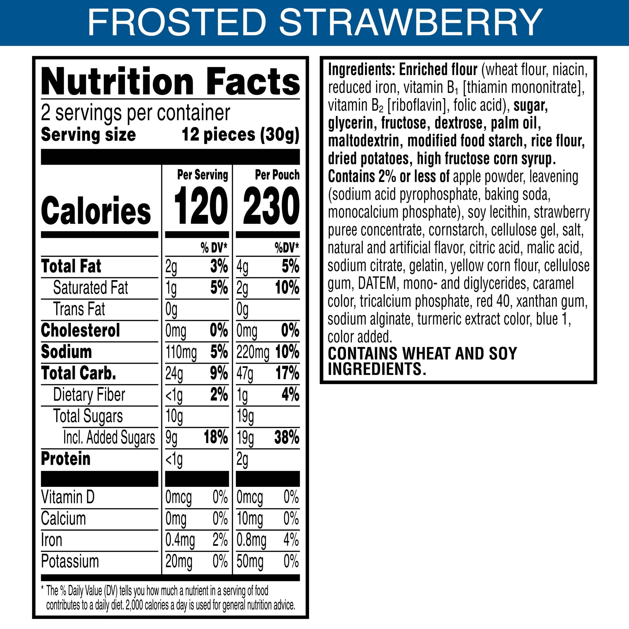 Pop-Tarts Crunchy Poppers Frosted Strawberry Crunch Crunchy Filled Snack Pieces, Kids Snacks, Shelf-Stable, 2.1 oz
