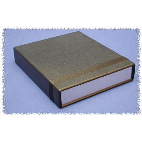 1598CBK - Boîte de Projet 7X6X2IN PLAST Noir avec Panneau en Aluminium