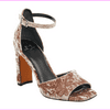 Marc Fisher Harlin 3 Light Pink Fabric Ankle Strap Sandals, Size 5.5 M