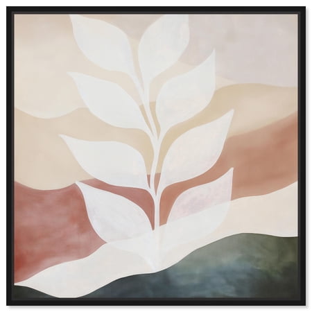 Nature’s Tapestry I Canvas Boho Abstract Art by Art Remedy Black Frame 24 x 24
