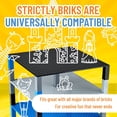 thumbnail image 4 of Strictly Briks Classic Baseplates 10" x 10" Brik Tower 100% Compatible with All Major Brands | Building Bricks for Towers and More | 4 Black, Blue, & Gray Stackable Base Plates & 30 Stackers, 4 of 5