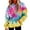 Camouflage, variant on Crewneck Sweatshirts Women Fall Winter Loose Fit Hooded Long Sleeve Blouson Off the Shoulder Hoody Tie Dye Printed Leisure Cotton Hoodies(Blue,M)
