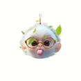 thumbnail image 1 of Hearth & Gear 2D Tarsier Cartoon Animal Acrylic Keychain Car Rearview Accessory Backpack Pendant Outdoor Christmas Star Large Ornament Grapevine Garland with Berries String Beads Swinging Bear Car, 1 of 7