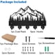 thumbnail image 3 of Perchero de madera de bosque de montaña con 5 ganchos de aleación para colgar en la pared y llavero, 3 of 9